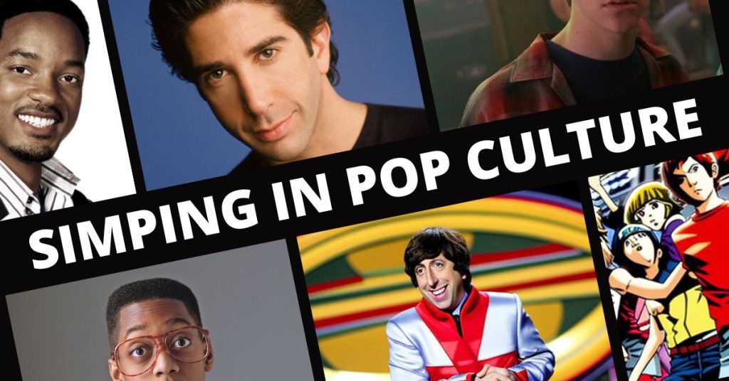 Collage of TV Shows and Movies Depicting Men as Subservient to Women in Romantic Pursuit