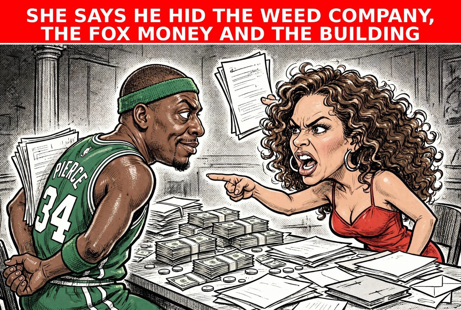 SHE SAYS HE HID THE WEED COMPANY, THE FOX MONEY AND THE BUILDING